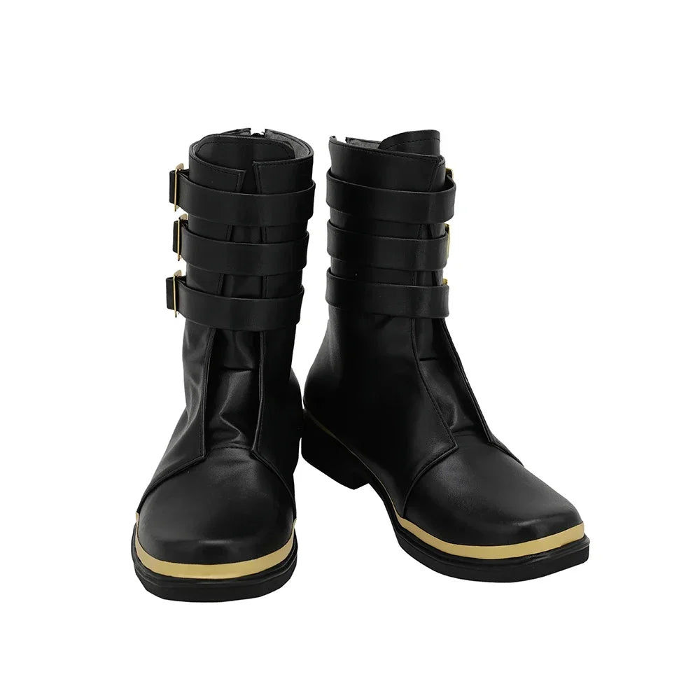 Chaussures de cosplay Gilgamesh de Fate Grand Order, chaussures noires sur mesure