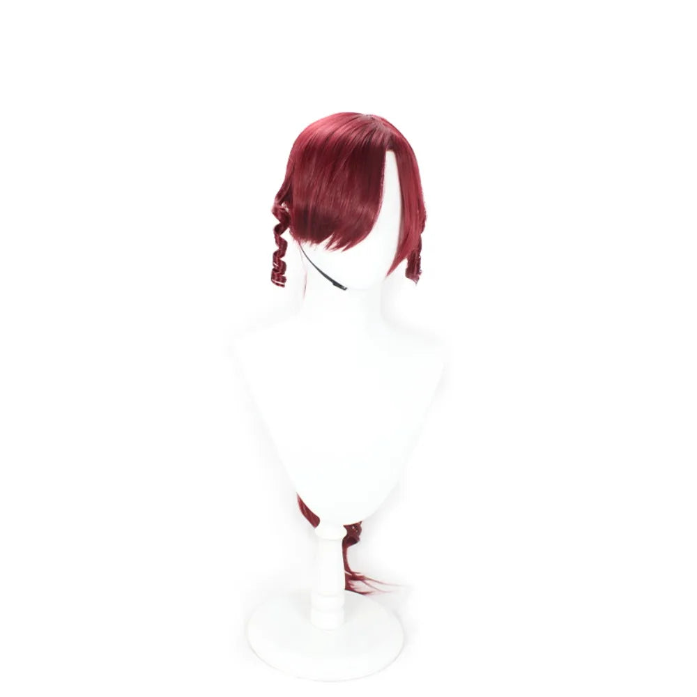 Persona5 Heracles Megaera Cosplay Wig Wine Red Long Wavy Hair
