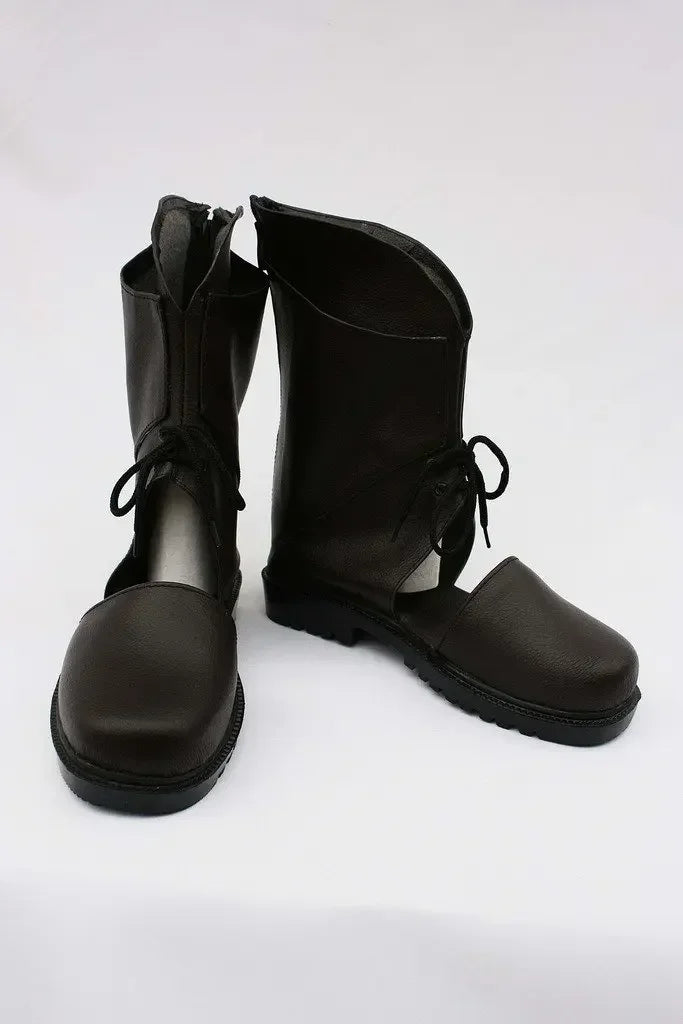 Final Fantasy XIII Noel Cosplay Shoes Black Boots Custom Made