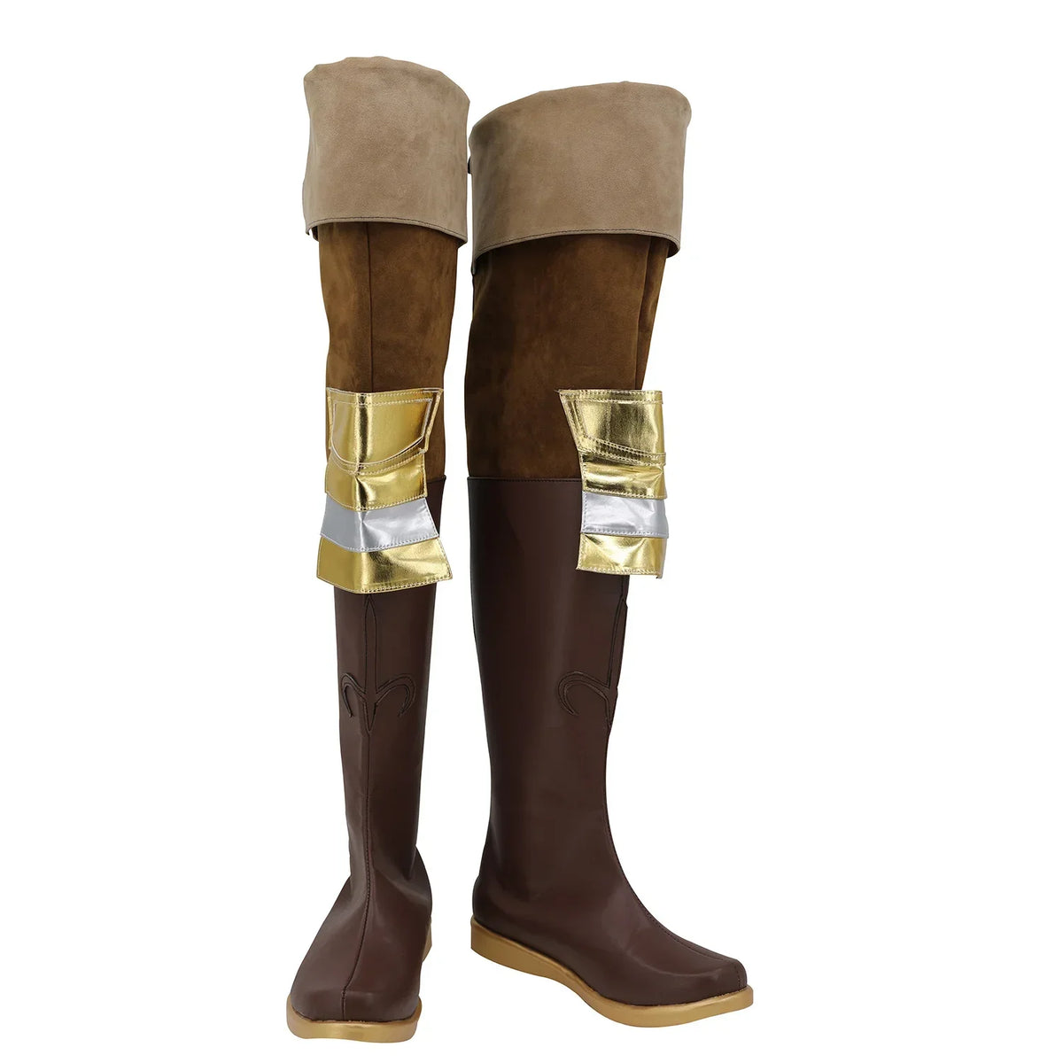 Dissidia Final Fantasy Ramza Lexentale Cosplay Shoes Long Boots