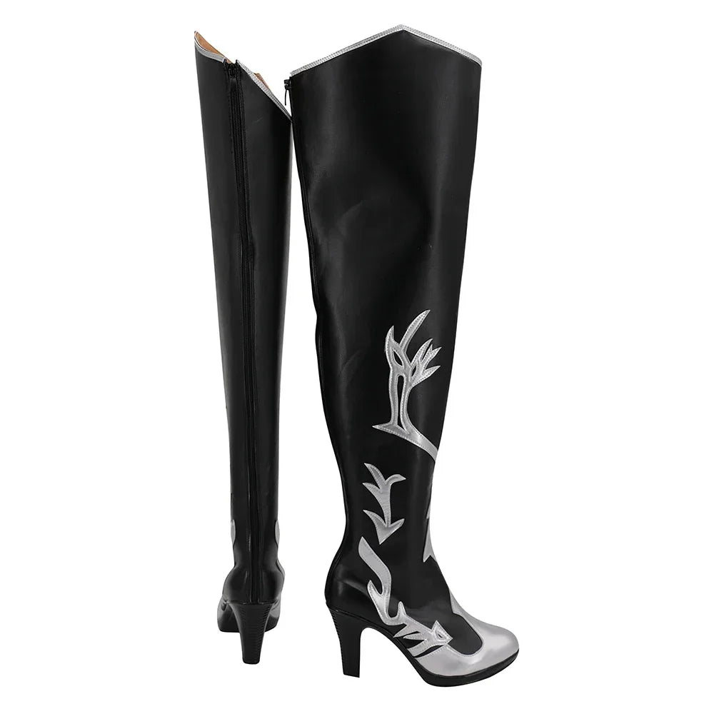 Final Fantasy XIV Shiva Cosplay Boots High Heel Shoes
