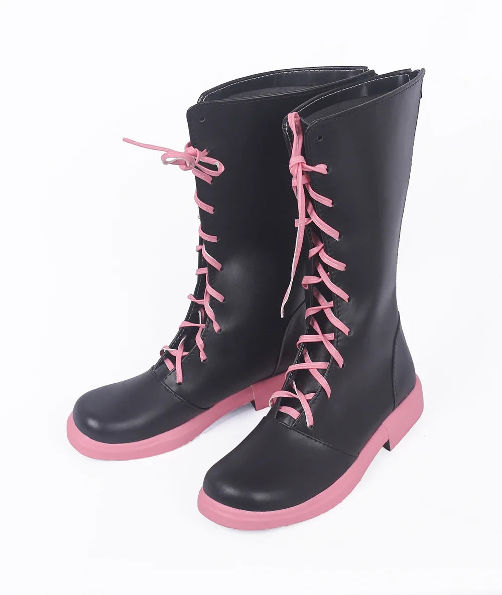 Sword Art Online LLENN Kohiruimaki Karen Cosplay Boots Black Shoes