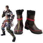 Final Fantasy14 Warrior of Light Monk Cosplay Boots Brown Boots