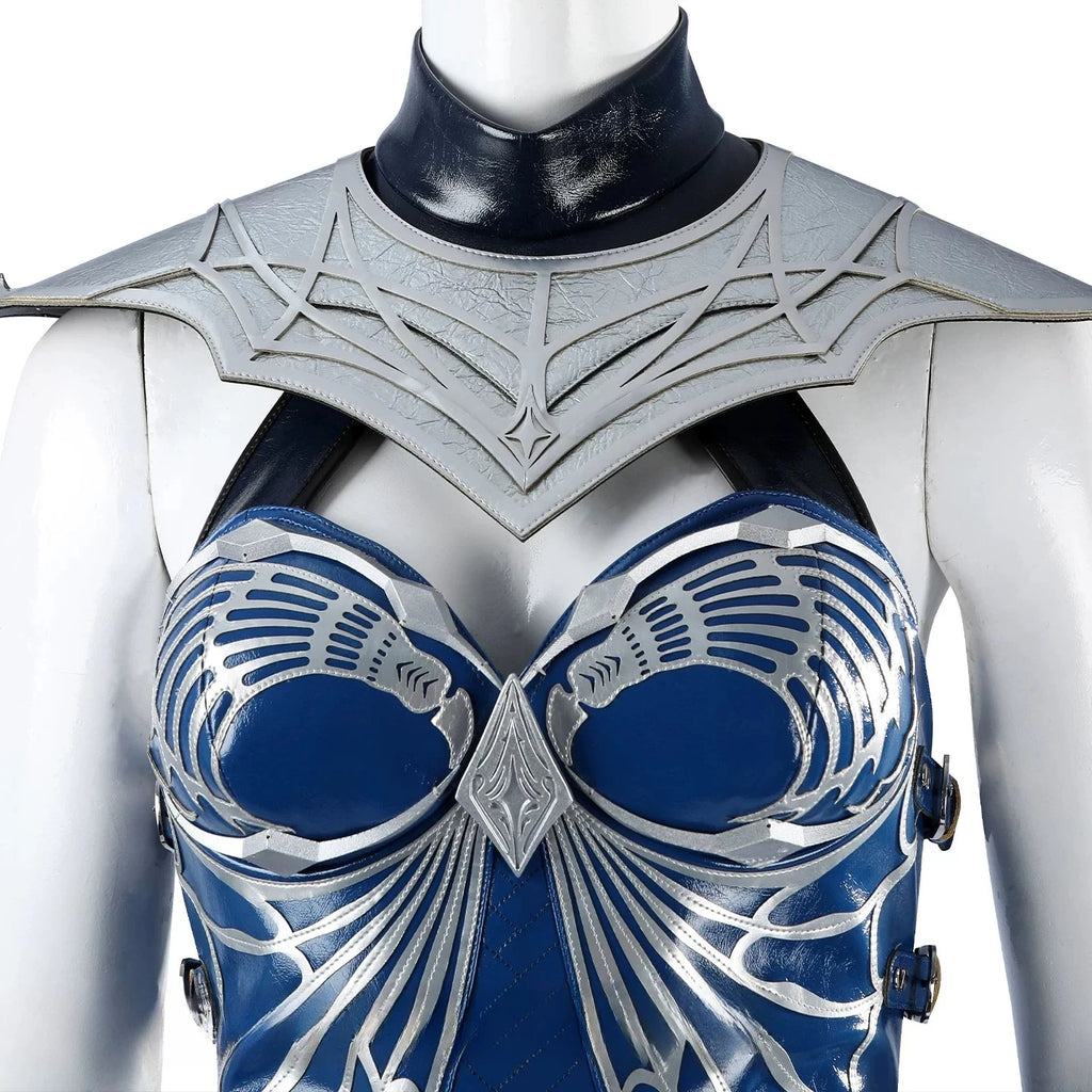 Mortal Kombat 2 Kitana Cosplay Costume Deluxe Full Set
