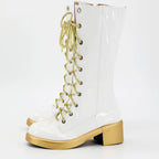 KPop Demon Hunters Zeoy Cosplay Boots White Shoes Custom Made