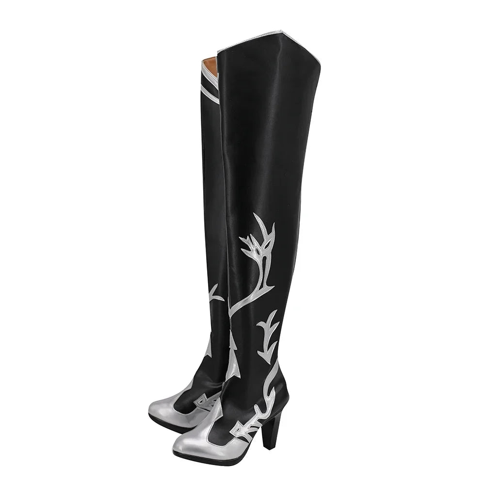 Final Fantasy XIV Shiva Cosplay Boots High Heel Shoes