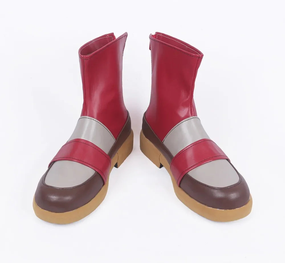 Fire Emblem Roy Cosplay Shoes Red Boots Custom Made
