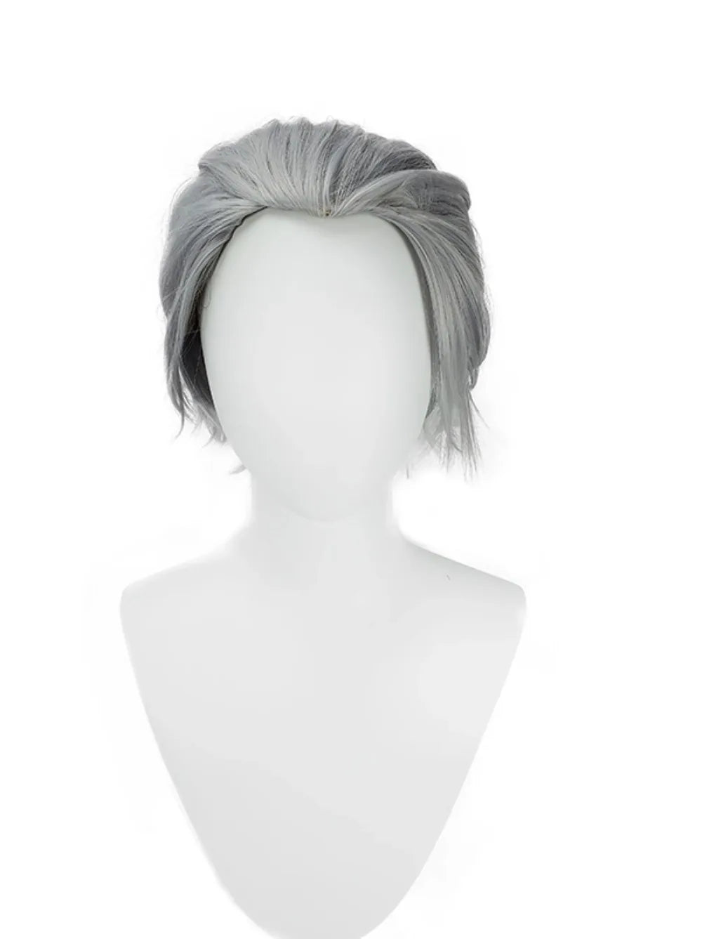 Perruque de cosplay Vergil de Devil May Cry 5, cheveux courts argentés en pointes 