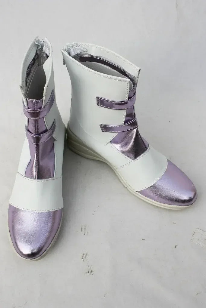 Final Fantasy 13 Serah Farron Cosplay Boots White Shoes