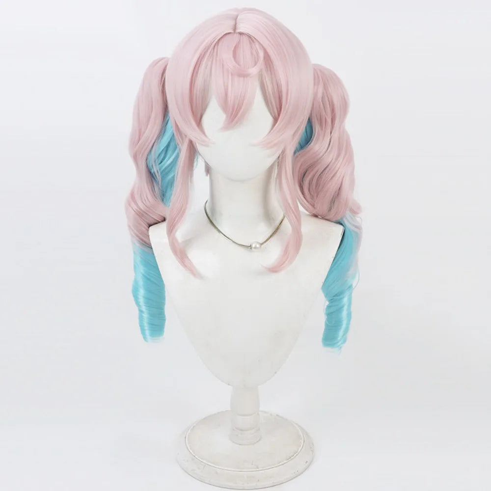 Honkai Star Rail Hyacinthia Cosplay Wig Twin Tails Gradient Hair