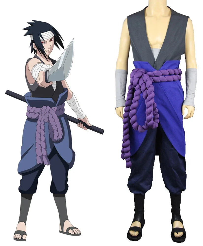Naruto Uchiha Sasuke Hebi Organization Cosplay Costume
