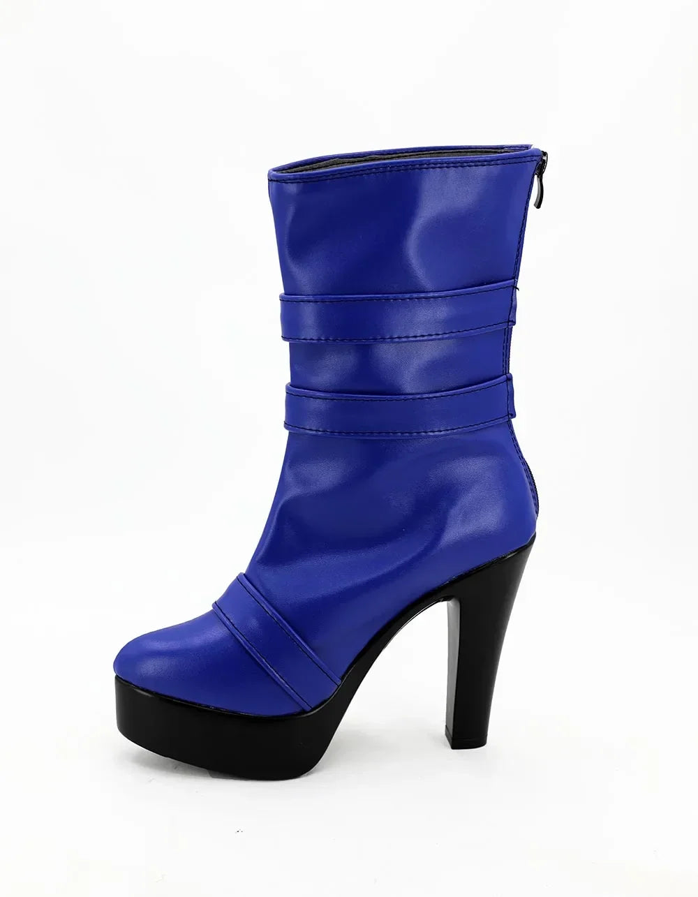 Sailor Moon Uranus Cosplay Boots Blue High Heel Shoes