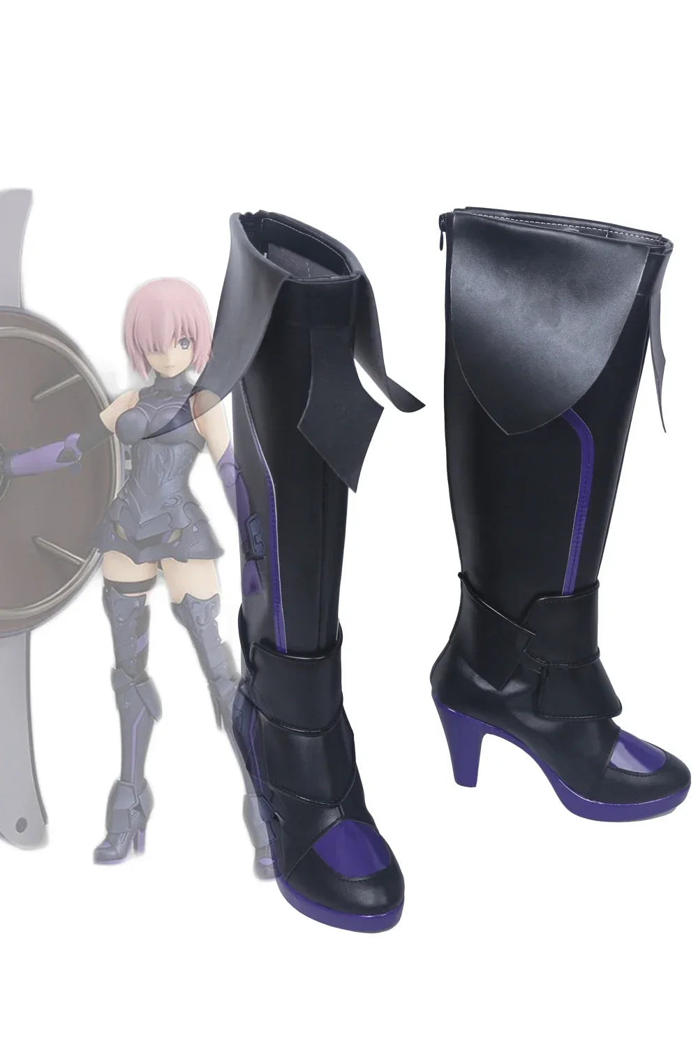 Fate Grand Order FGO Mash Kyrielight Cosplay Boots High Heel Shoes
