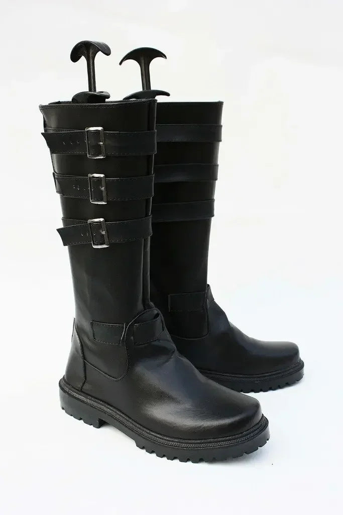 Final Fantasy XIII Hope Estheim Cosplay Shoes Black Boots