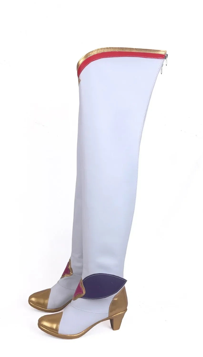 LOL Ahri Soraka Miss Fortune Cosplay Long Boots Custom Shoes
