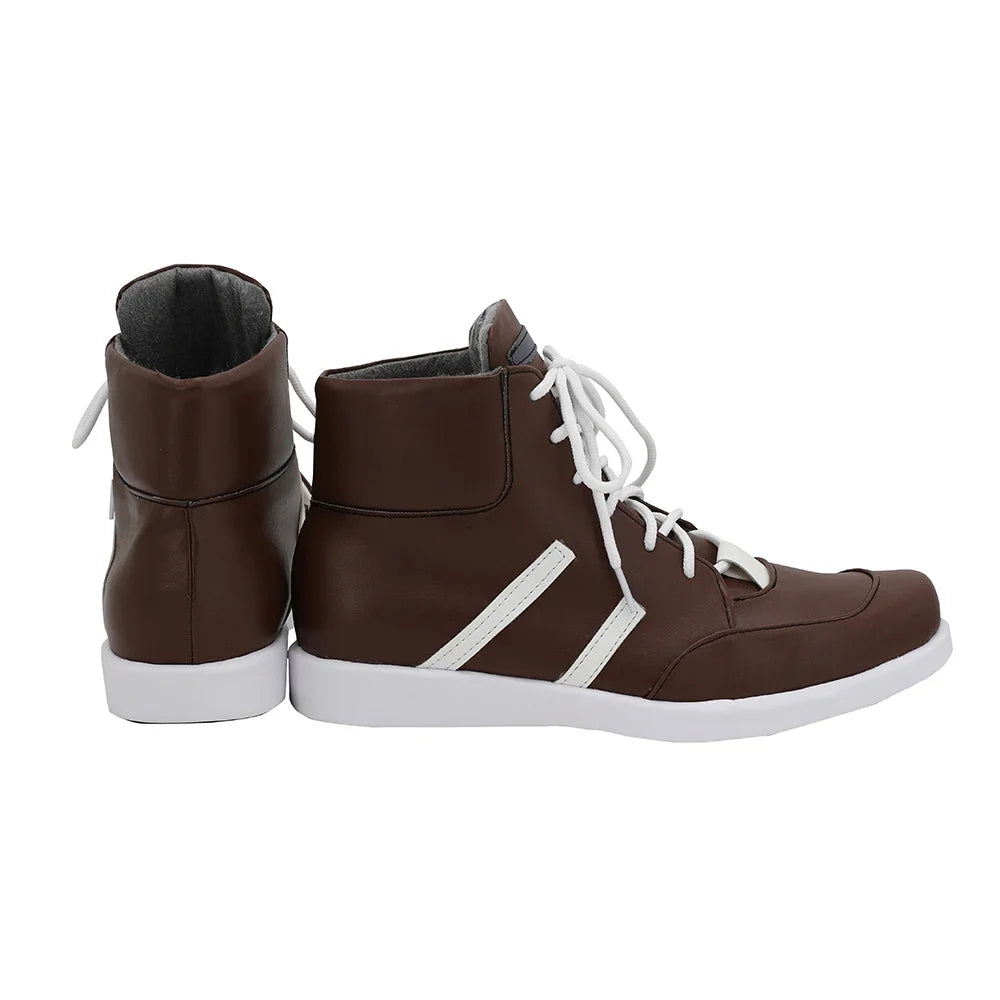 Arknights Adnachiel Cosplay Shoes Brown Boots