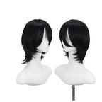 Perruque courte noire pour cosplay de Rukia Kuchiki (Bleach), style anime 