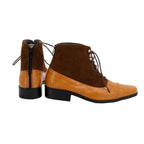 Good Omens Angel Aziraphale Cosplay Boots Brown Shoes Custom Made