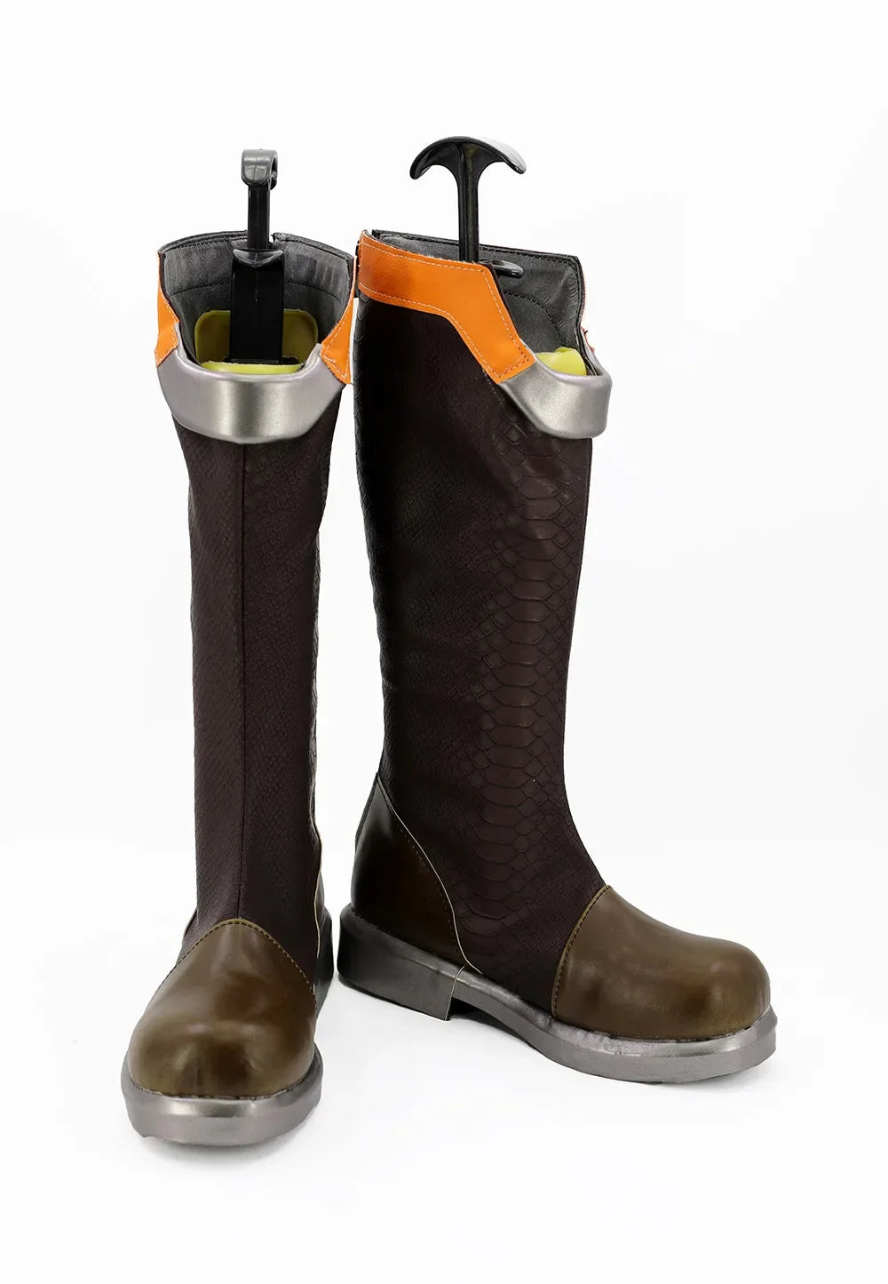 Overwatch Tracer Slipstream Skin Cosplay Boots Brown Shoes