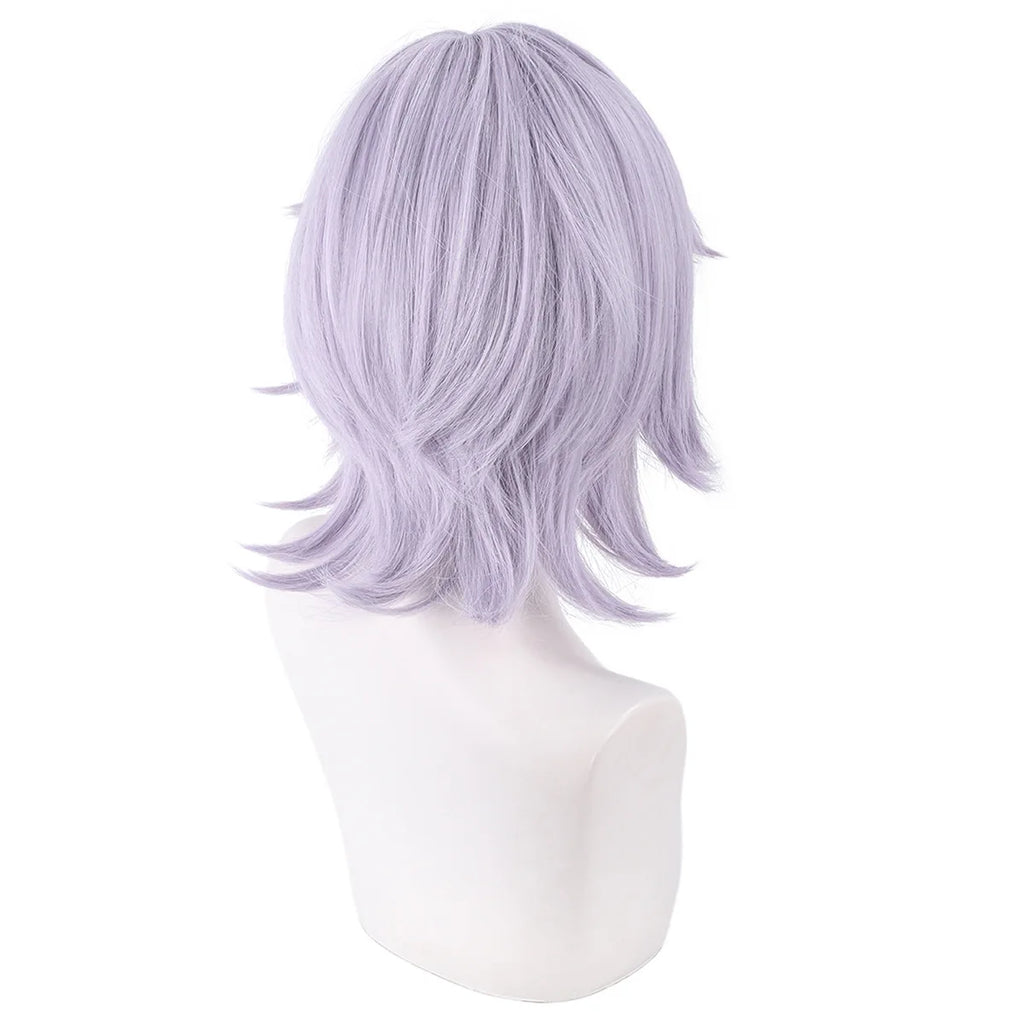 Perruque cosplay Kpop Demon Hunter Saga Boy Mystery, couleur lavande clair 