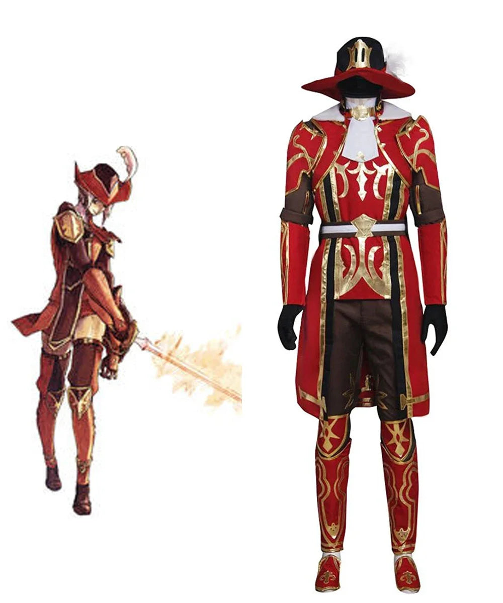 Red Mage Robe MiDicosplay Final Fantasy XI Red Mage Cosplay Costume Custom Made ...
