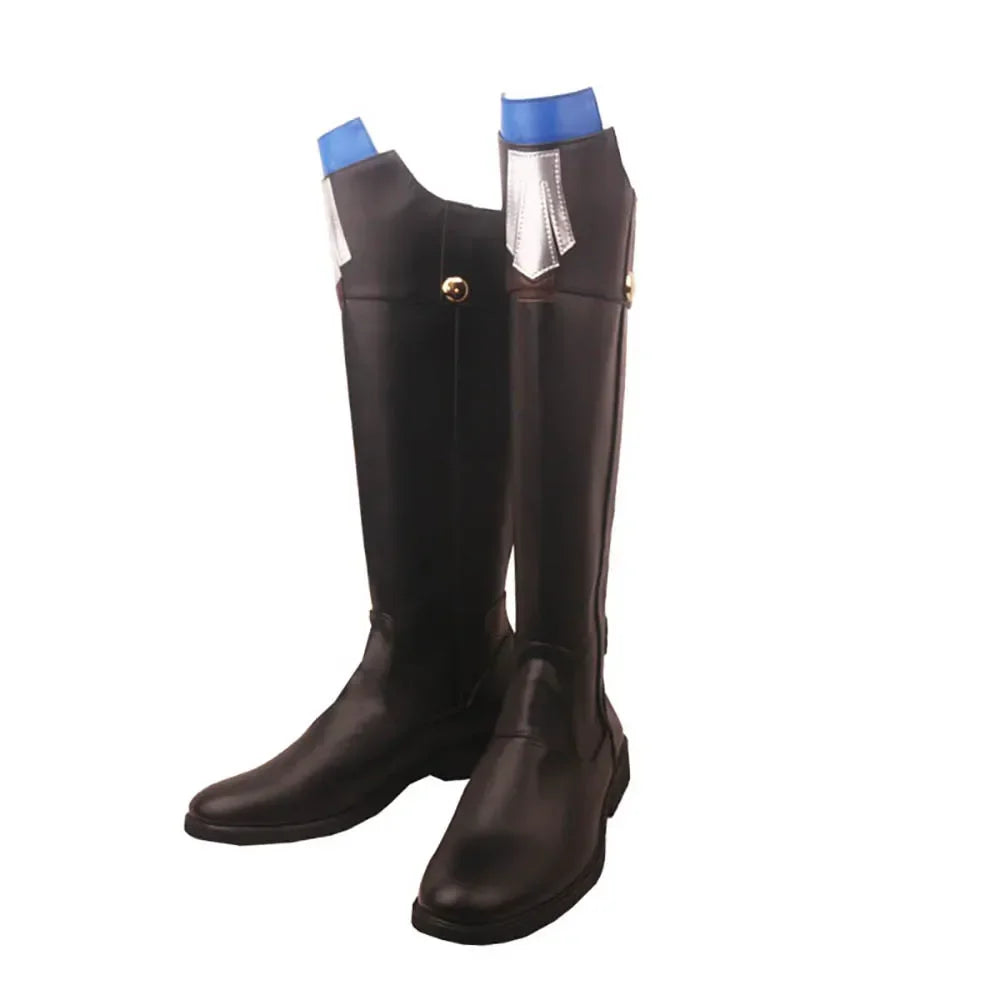 Honkai Star Rail Gepard Cosplay Boots Black Shoes
