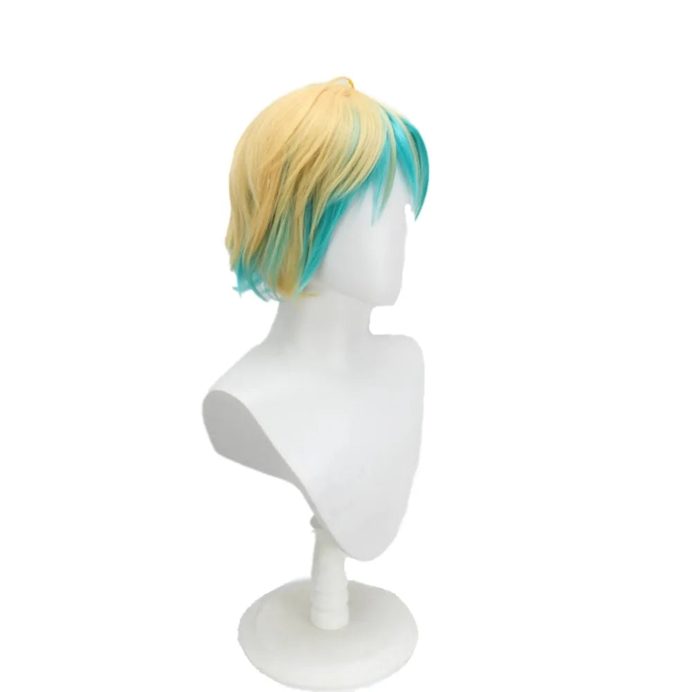 LOL Adventurer Star Guardian Ezreal Cosplay Wig Dual Color Gradient Hair