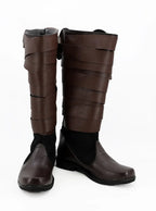 Star Wars Skywalker Luke Cosplay Boots Custom Made Brown Shoes