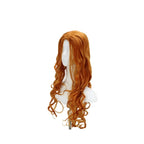 Perruque de cosplay de Rangiku Matsumoto (Bleach) - Cheveux longs, bouclés, orange, raie au milieu 