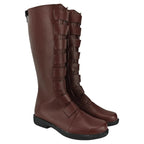 Star Wars Qui Gon Jinn Cosplay Boots Jedi Knight Brown Shoes