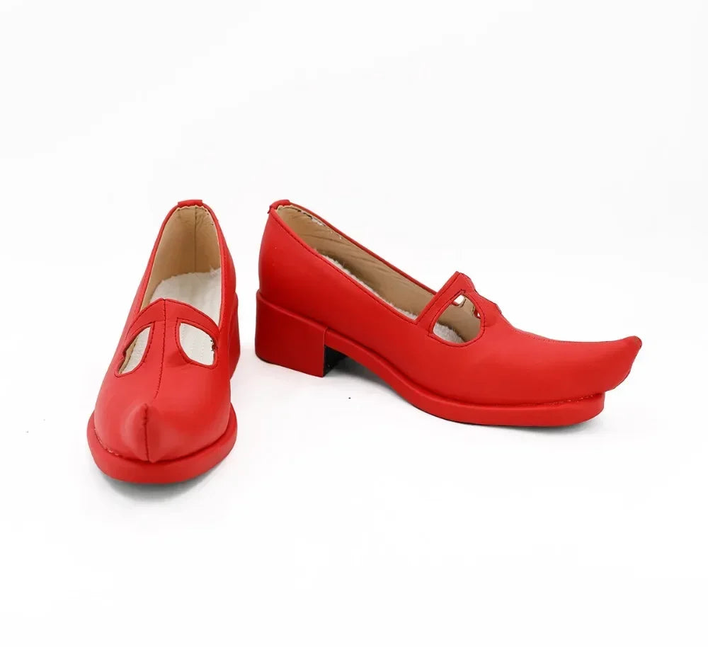 FF14 Final Fantasy XIV: A Realm Reborn Lise Cosplay Boots Red Shoes