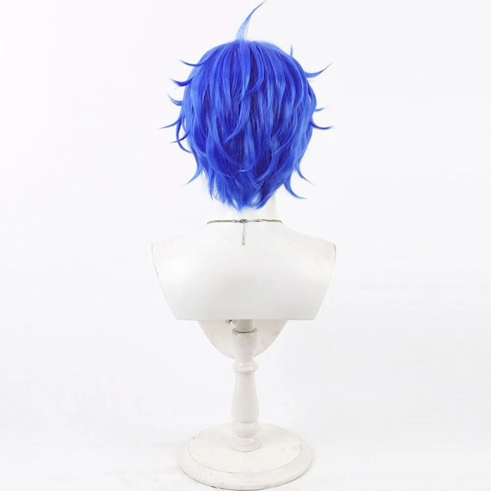 FGO Blazing Star Hassan Cosplay Wig Blue Hair