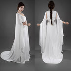 Star Wars A New Hope Princess Leia Cosplay Costume White Dress