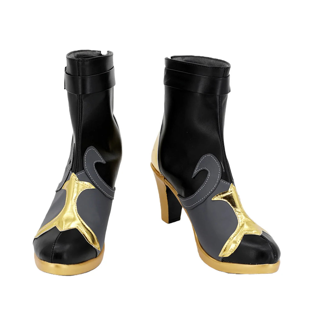 Genshin Impact Neuvillette Cosplay Shoes High Heel Boots