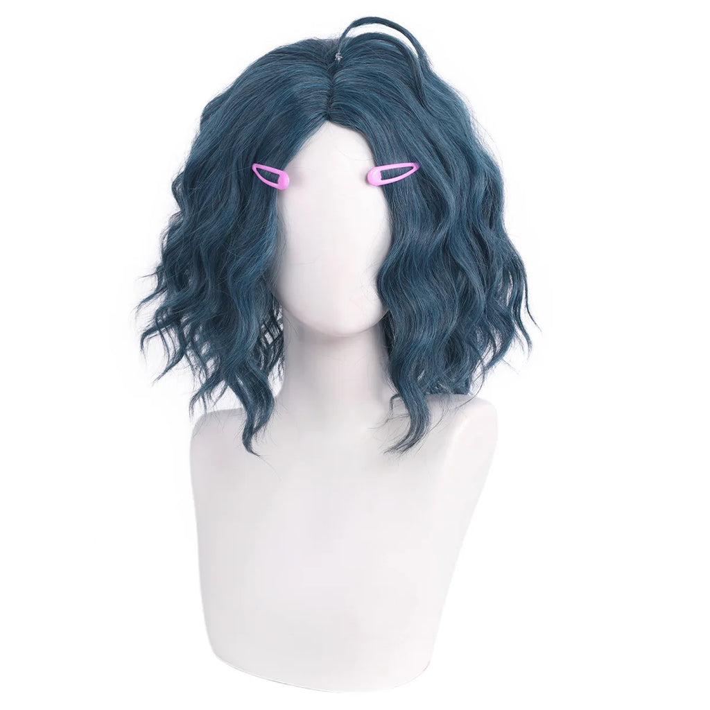 Inside Out Mindy Cosplay Wig Light Blue Short Hair
