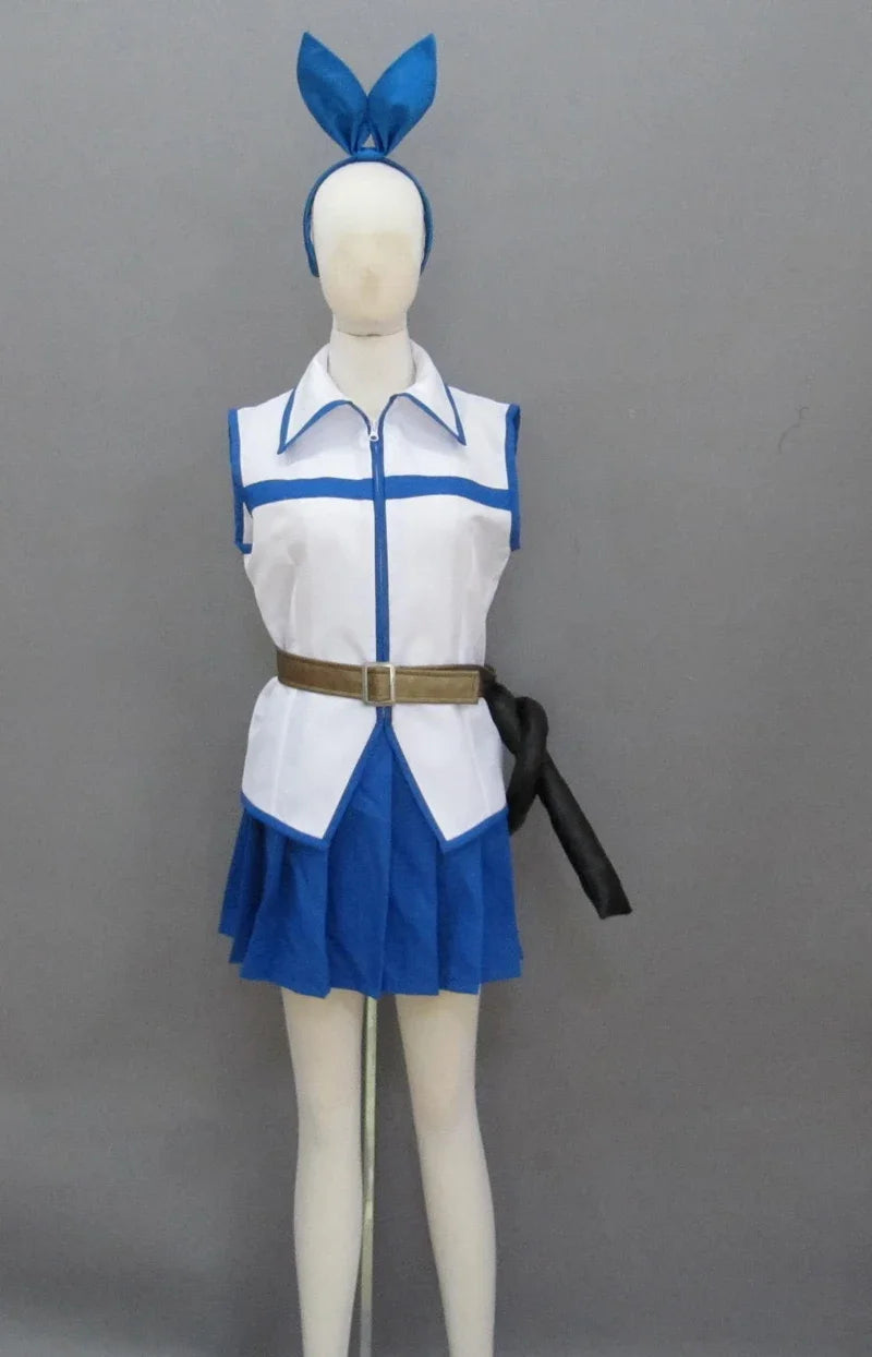 Fairy Tail Lucy Heartfilia White Dress Cosplay Costume