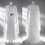 Star Wars A New Hope Princess Leia Cosplay Costume White Dress