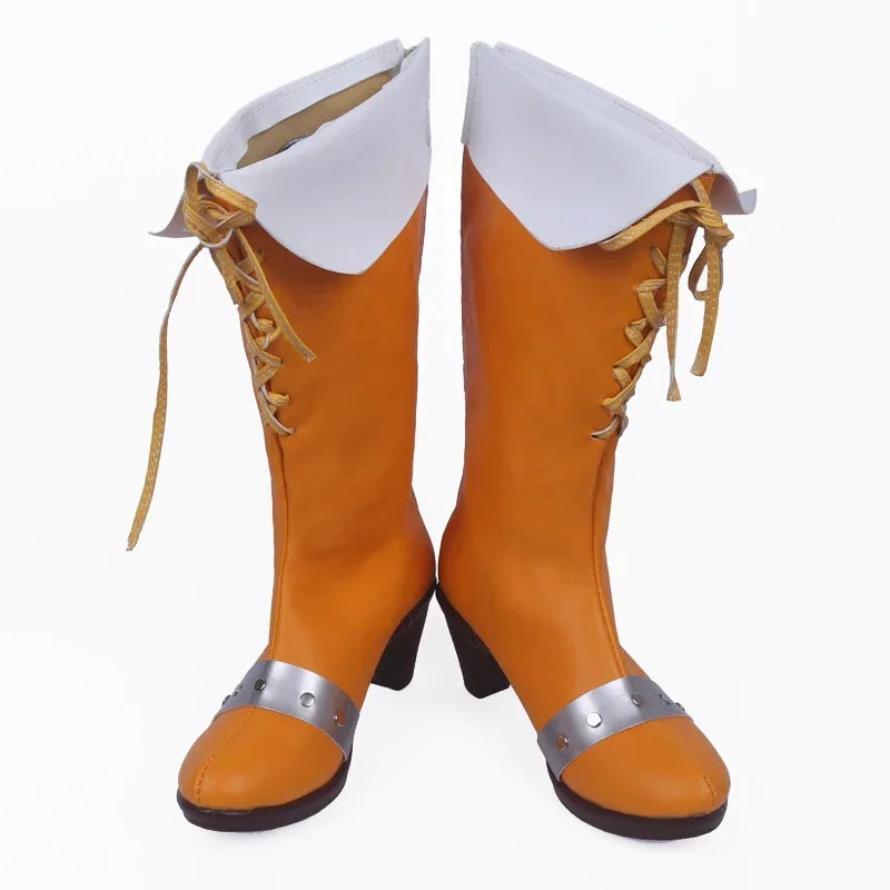 The Seven Deadly Sins Serpent Sin of Envy Diane Cosplay Boots Orange Shoes Custom Made