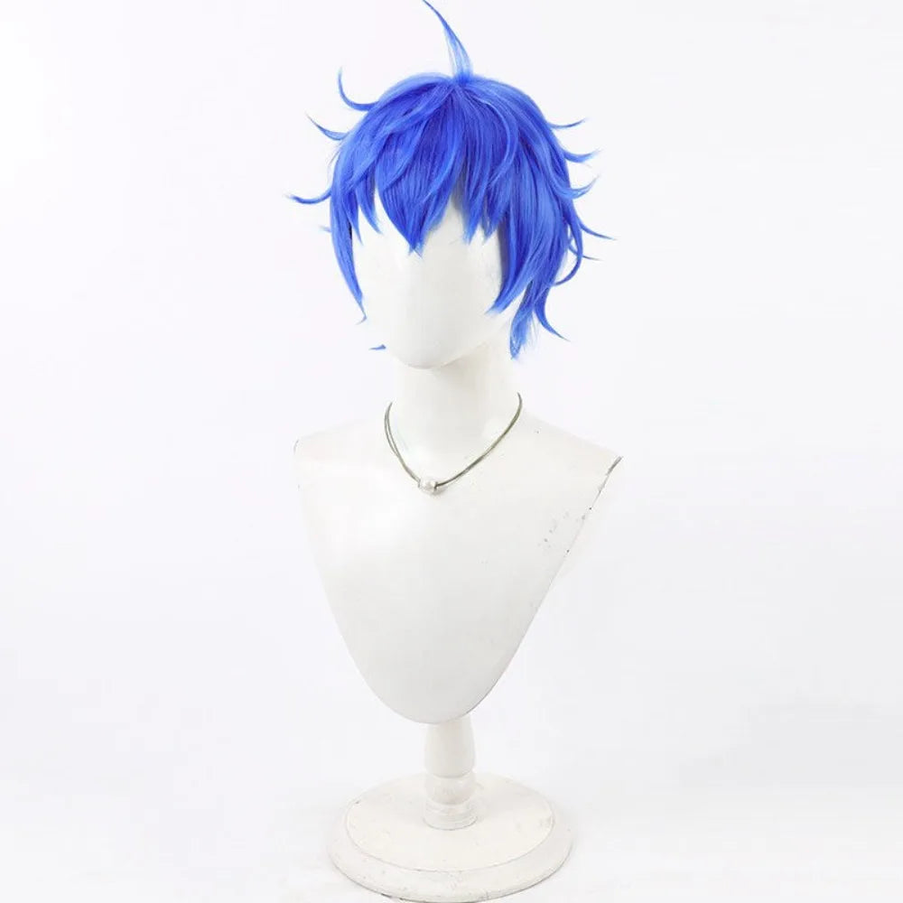 FGO Blazing Star Hassan Cosplay Wig Blue Hair