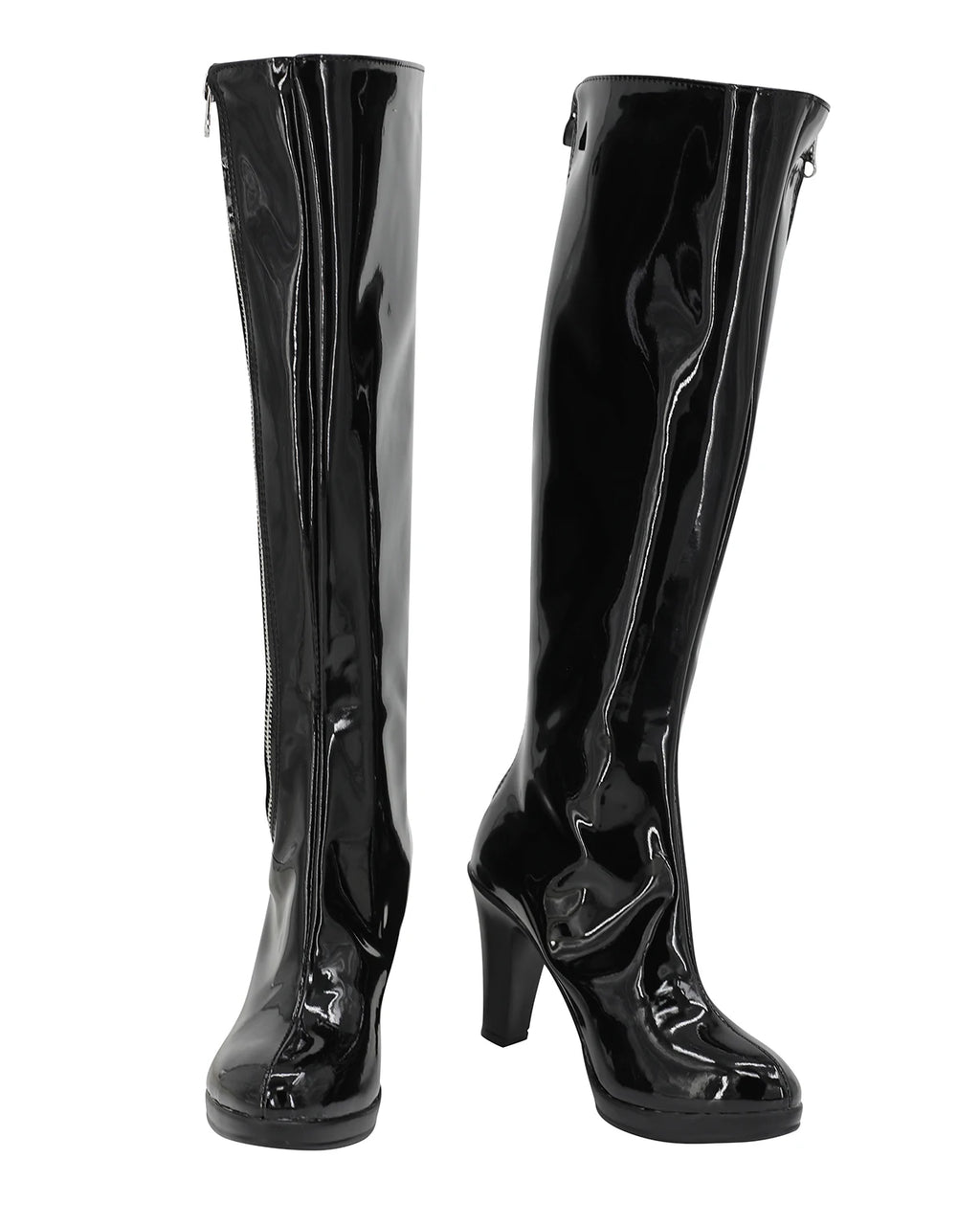 Bottes noires à talons hauts Azur Lane Bolzano Meta Cosplay