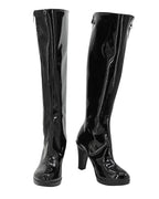 Bottes noires à talons hauts Azur Lane Bolzano Meta Cosplay