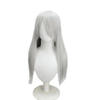 Perruque de cosplay de Jushiro Ukitake (Bleach) - Cheveux longs, gris argenté et raides 