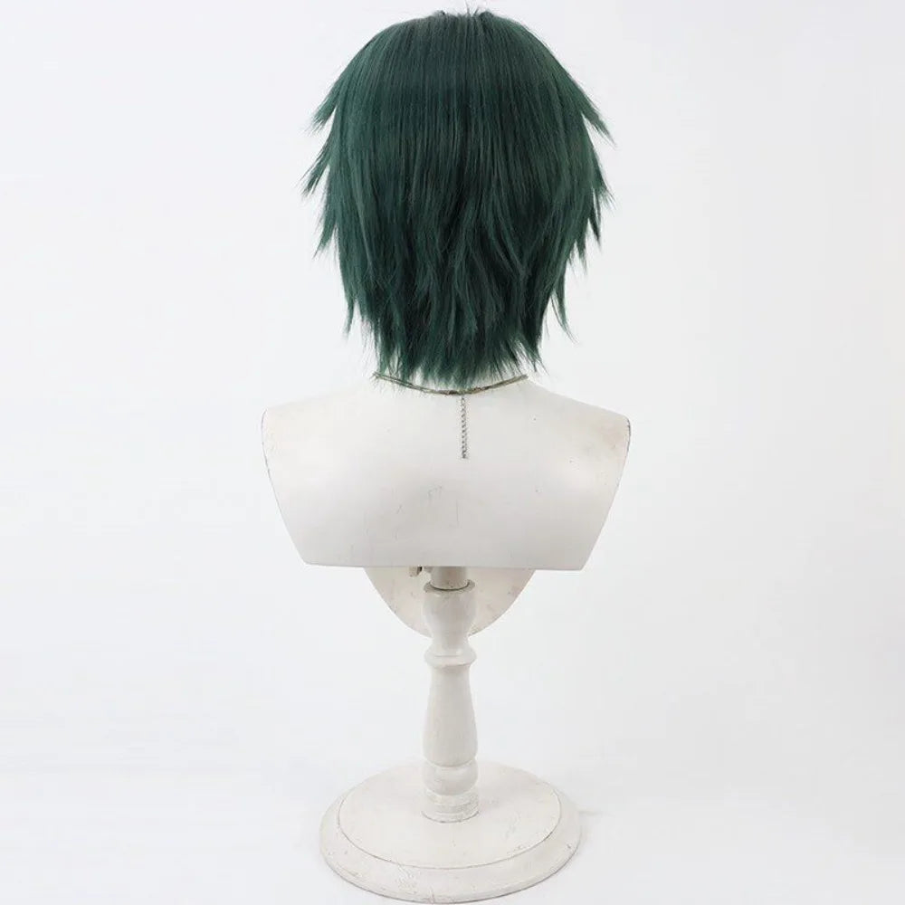 Jujutsu Kaisen Zenin Maki Cosplay Wig Season 3 Dark Green Short Hair