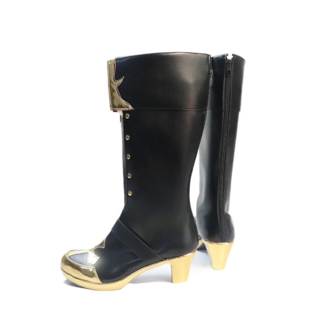 FGO Edmond Dantes Cosplay Shoes Black Boots