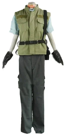 Resident Evil Chris Redfield S.T.A.R.S. Uniform Cosplay Costume Full Set Custom Made