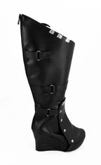 Guardians of the Galaxy Gamora Cosplay Boots Black Shoes Custom Made