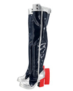 Bottes noires de cosplay USS Helena d'Azur Lane, fabriquées sur mesure à toutes les tailles.