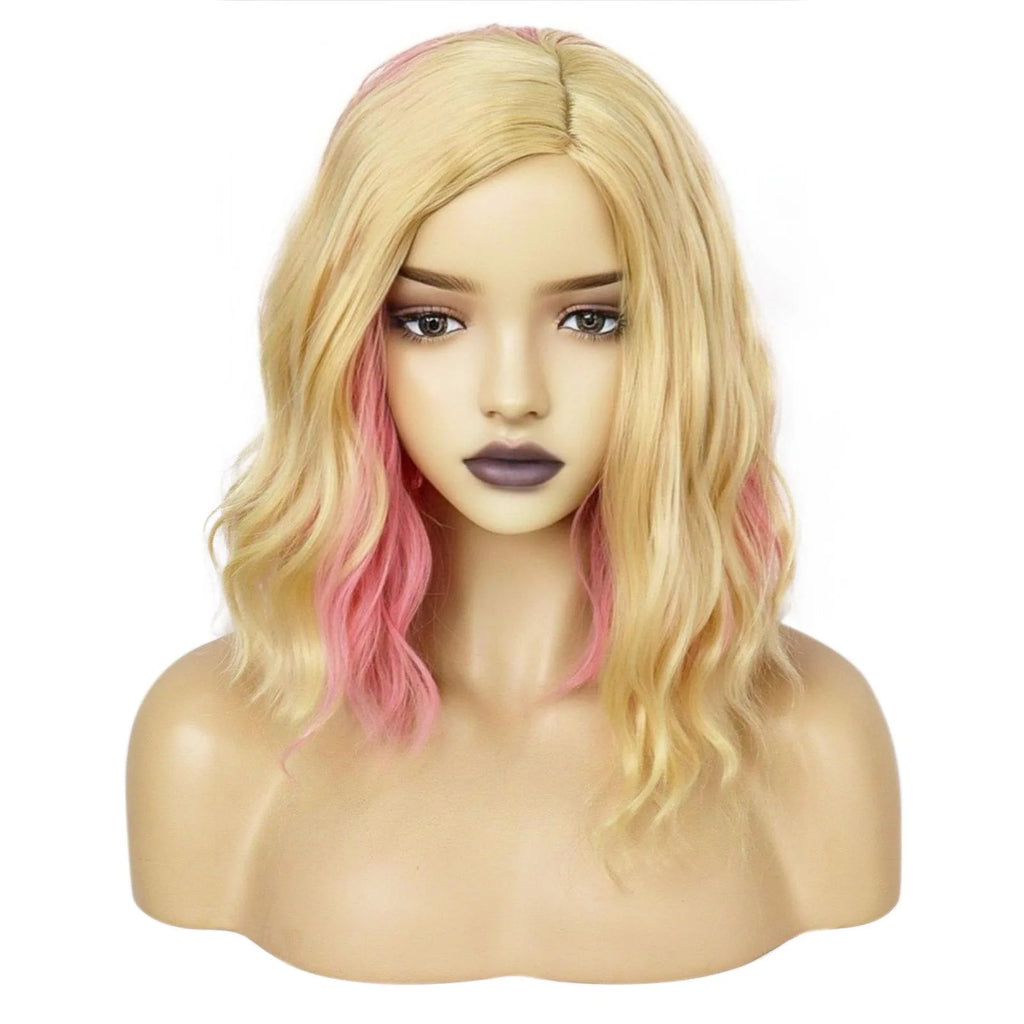 Perruque cosplay Enid Sinclair de mercredi, ombrée colorée, cheveux synthétiques pour jeu de rôle 