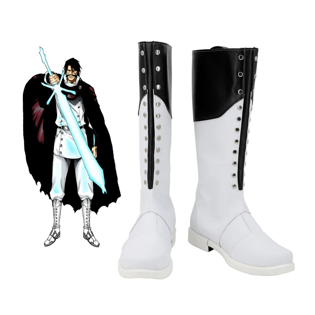 Chaussures de cosplay de Yhwach (Bleach) - Bottes blanches sur mesure, toutes tailles 