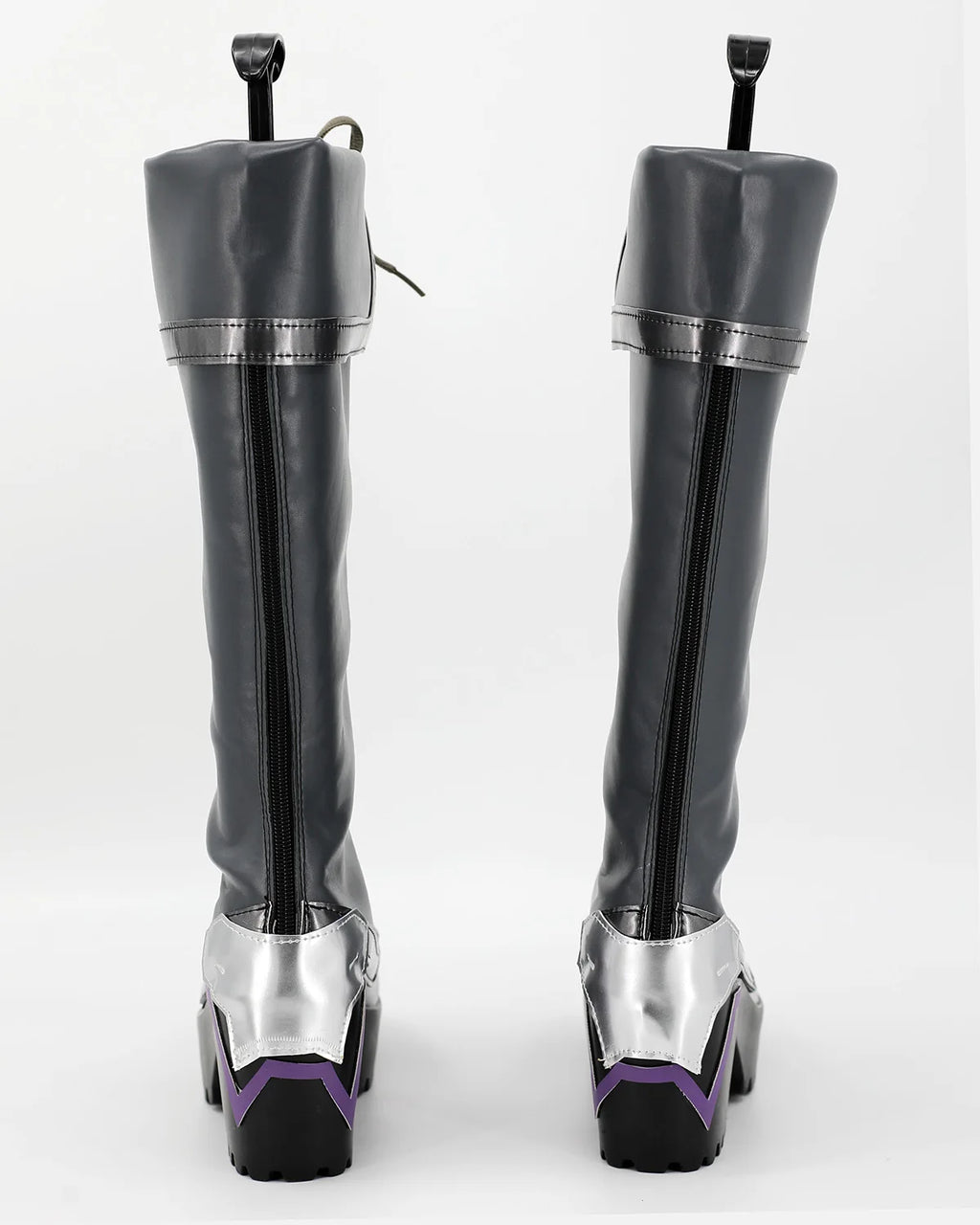 Cammy Widowmaker Cosplay Shoes Street Fighter 6 Overwatch Crossover Grey Boots